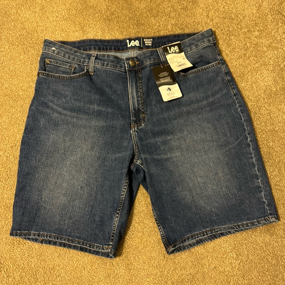 Womens Lee denim shorts Regular Fit Bermuda mid rise